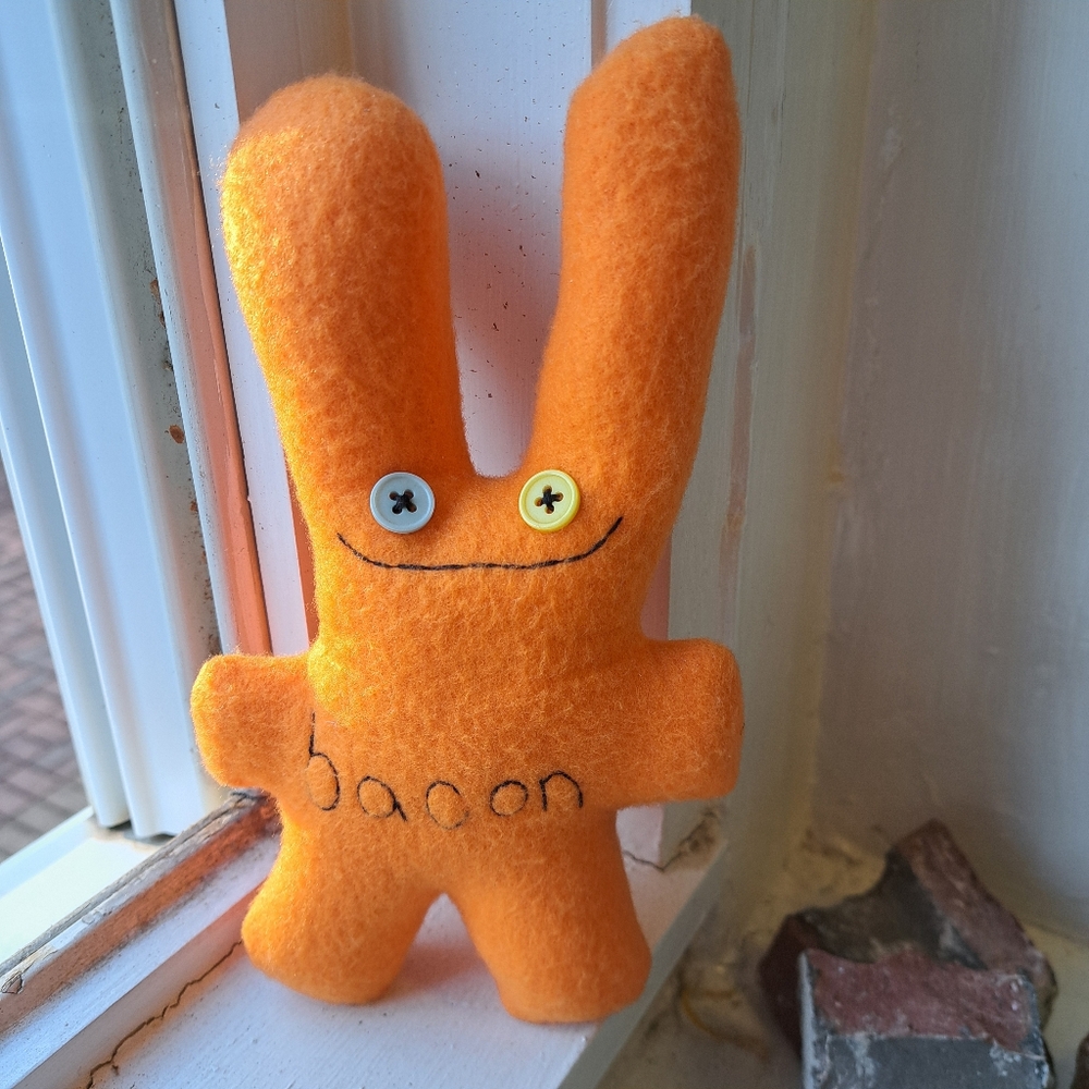Bacon Bunny Plush By Spidercamp